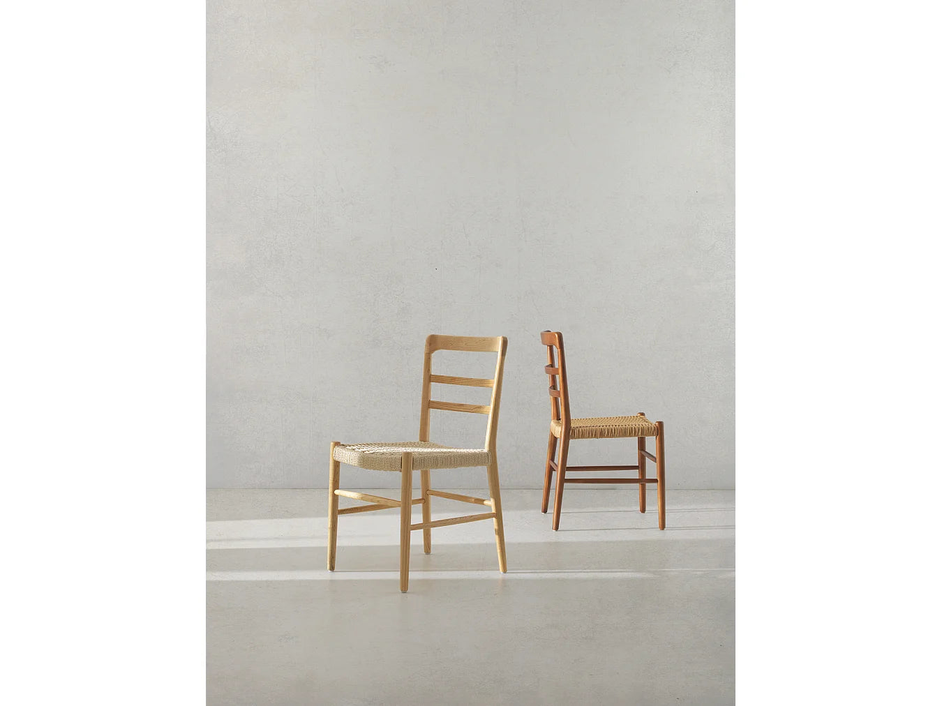 Lot De 4 Chaises Japandi Bois Toon Naturel - Toon