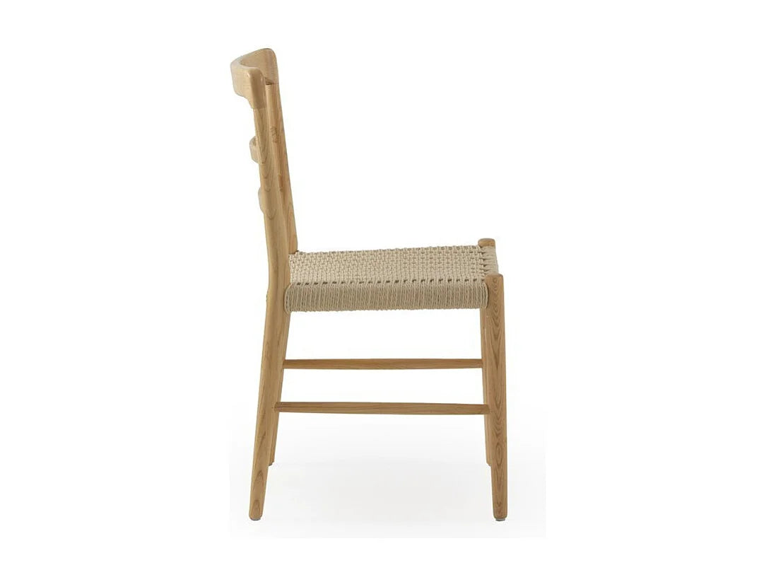 Lot De 4 Chaises Japandi Bois Toon Naturel - Toon