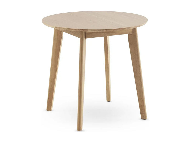 Table Chêne Japandi Pieds En Hévéa - Chêne