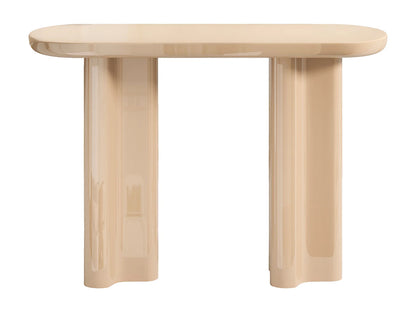 Console Laquée Japandi Minimaliste Beige - Lesona