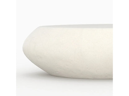 Table Basse Japandi Organique Béton Blanc  - Maui