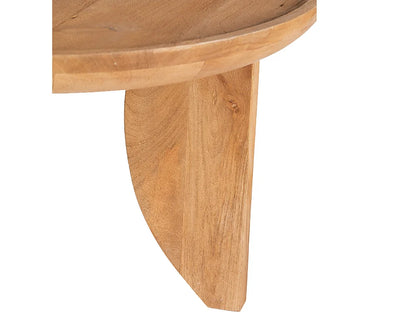 Table Basse Japandi Ronde Bois Massif - Jepara