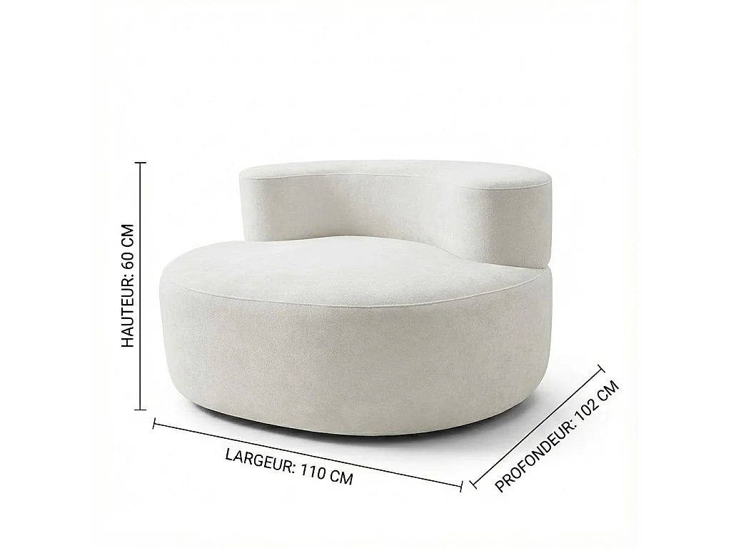 Fauteuil Japandi Rond - Milo