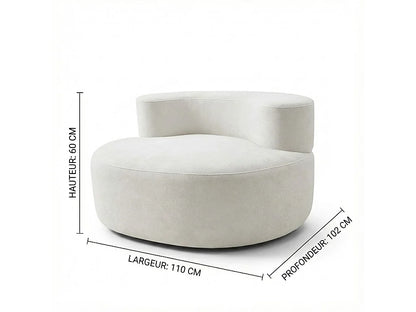 Fauteuil Japandi Rond - Milo