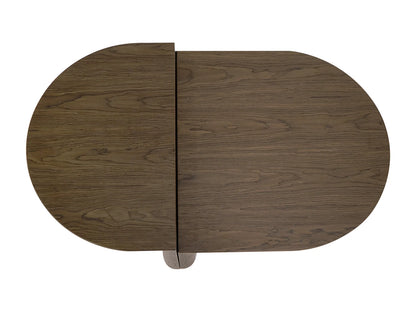 Table Basse Japandi Asymetrique en Noyer - Varaja