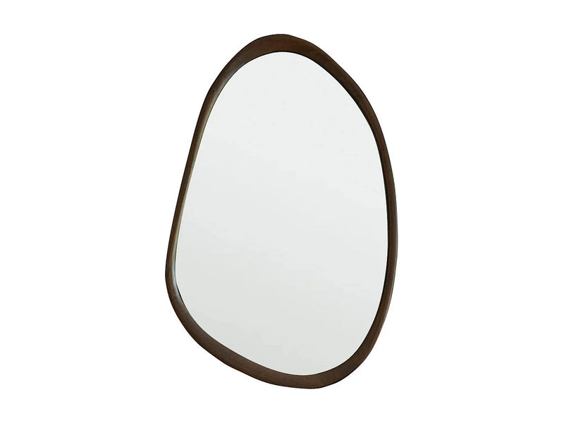 Miroir Forme Japandi Mindi Finition Noyer - Organique