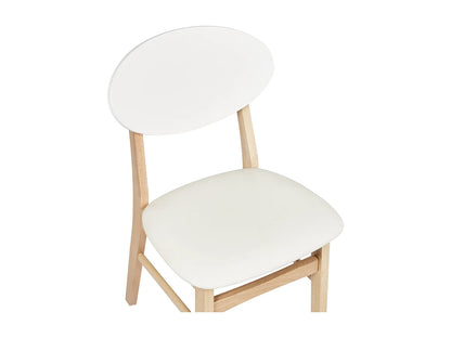 Lot 2 Chaises Japandi Salle À Manger Crème - Amery