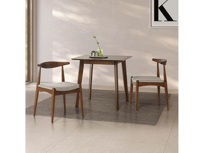 Pack Duo Chaises Japandi Couleur Noyer - Corzo