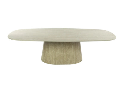 Table Basse Japandi Céramique Effet Travertin - Ascoli