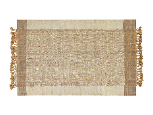 Tapis Japandi Jute Naturelle Beige - Dedemli