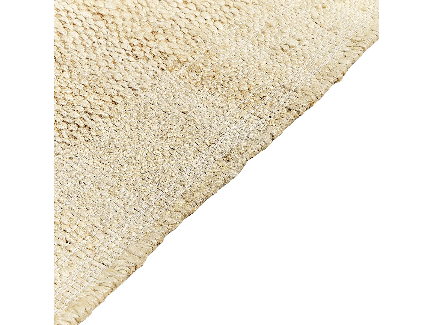 Tapis Japandi Jute Tressée Beige - Dedemli