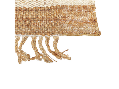 Tapis Japandi Jute Tressée Beige - Dedemli