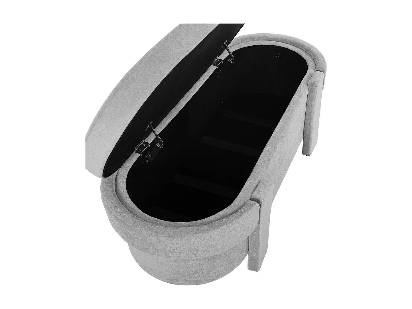 Banc Rangement Japandi Tissu Laine - Unique