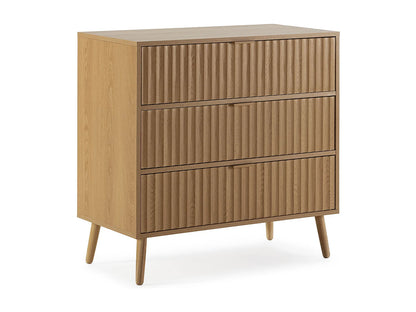Commode Nuit Japandi Coloris Chêne - Lluvi
