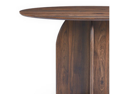 Console Ovale Japandi Bois Foncé - Calyptus