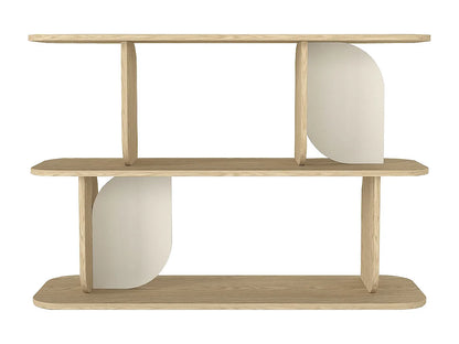 Étagère Deux Tablettes Japandi Beige - Neleria