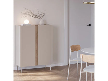 Buffet Haut Japandi Bois Et Métal - Boxy