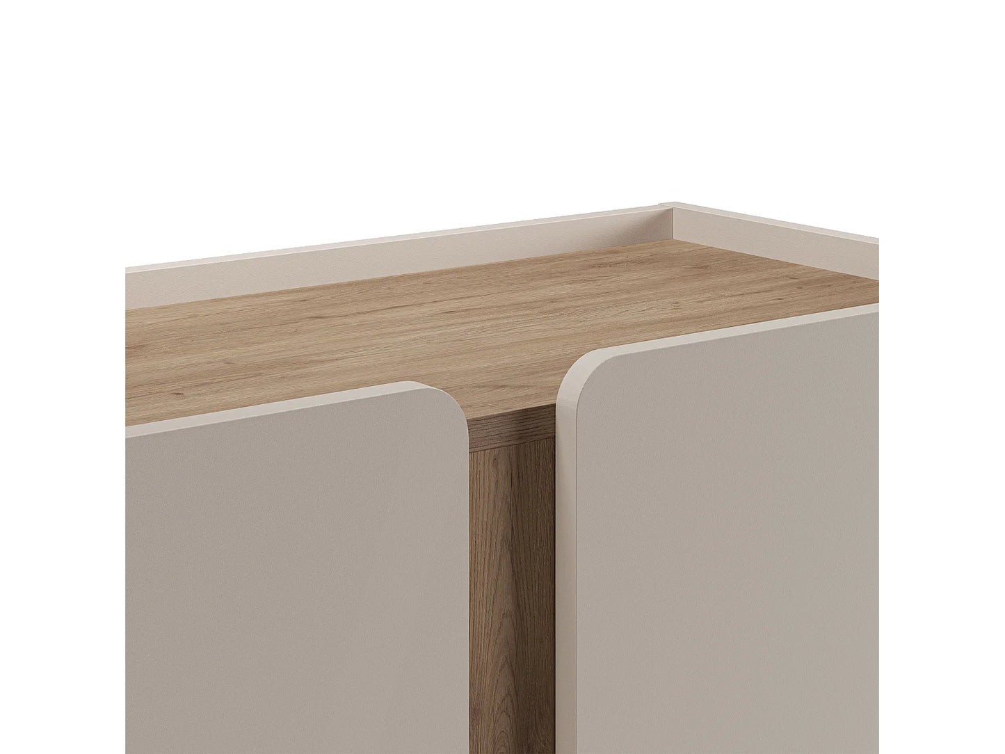Buffet Haut Japandi Bois Et Métal - Boxy