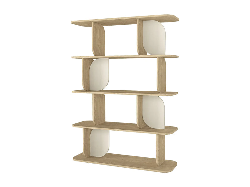 Étagère Quatre Tablettes Japandi Naturel - Neleria