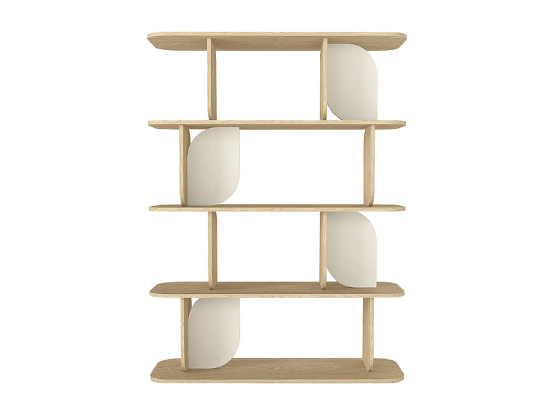 Étagère Quatre Tablettes Japandi Naturel - Neleria