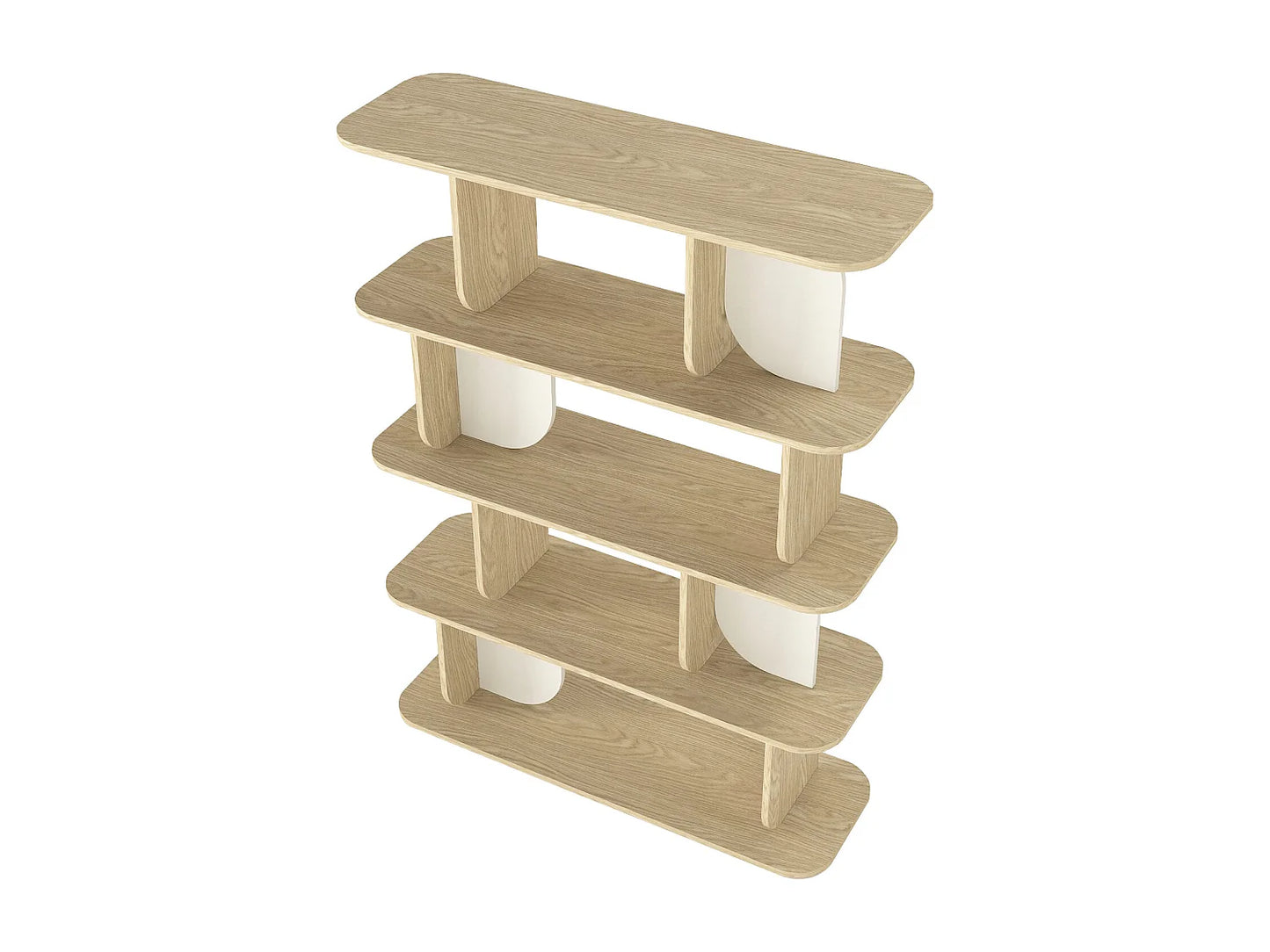 Étagère Quatre Tablettes Japandi Naturel - Neleria
