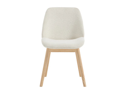 Lot De 6 Chaises Japandi Tissu Texture Crème - Leyada