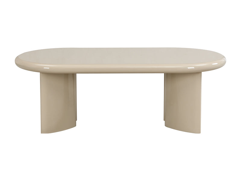 Table Basse Japandi Beige Laqué - Tabemi