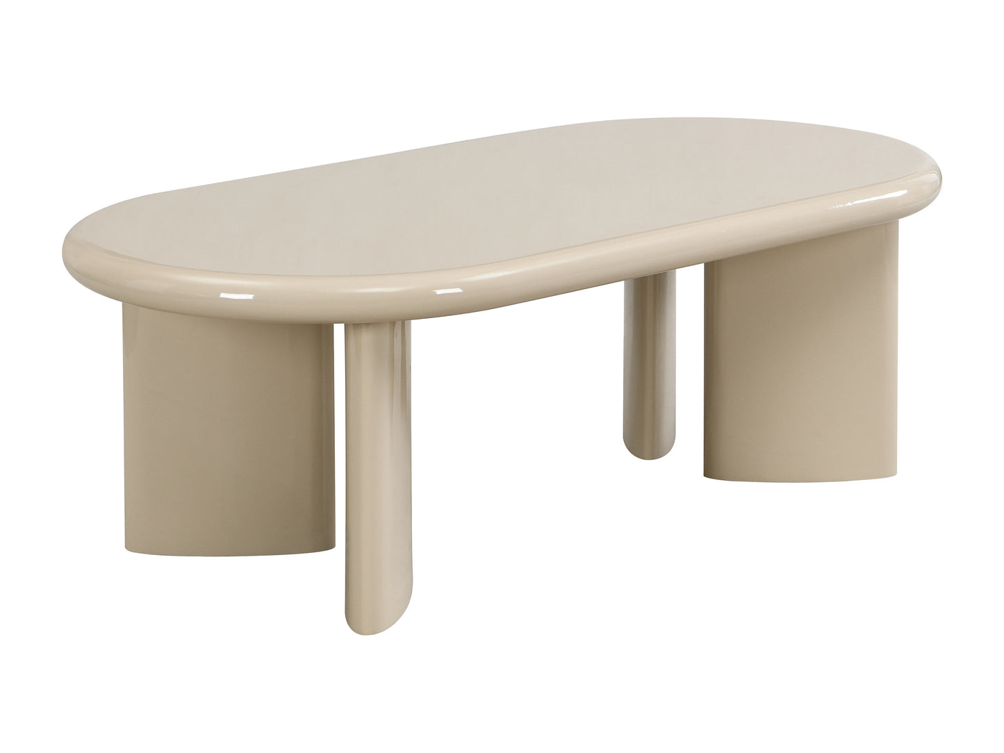 Table Basse Japandi Beige Laqué - Tabemi