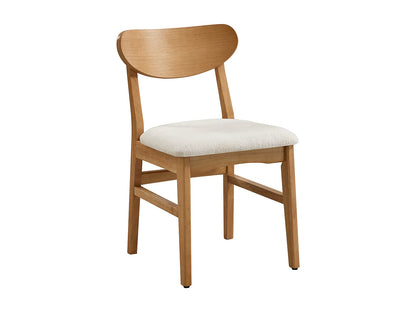 Lot De 2 Chaises Japandi Texture Naturel Crème - Lerania