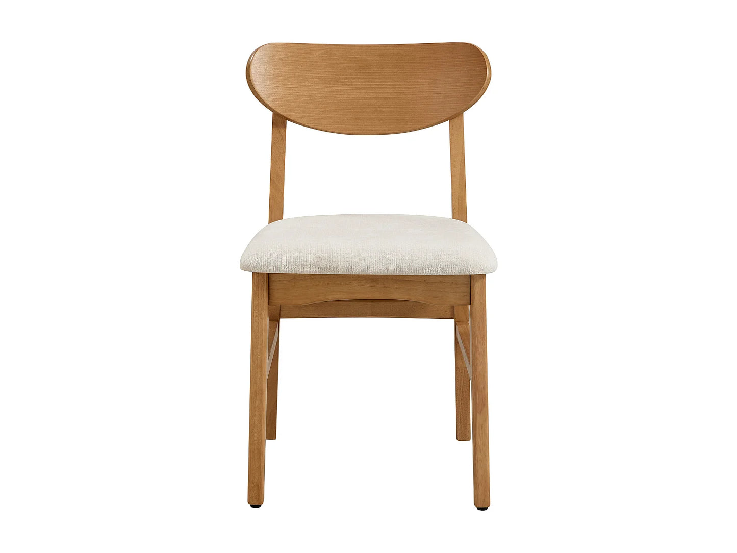 Lot De 2 Chaises Japandi Texture Naturel Crème - Lerania