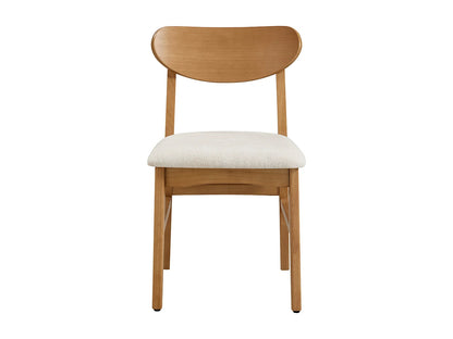 Lot De 2 Chaises Japandi Texture Naturel Crème - Lerania