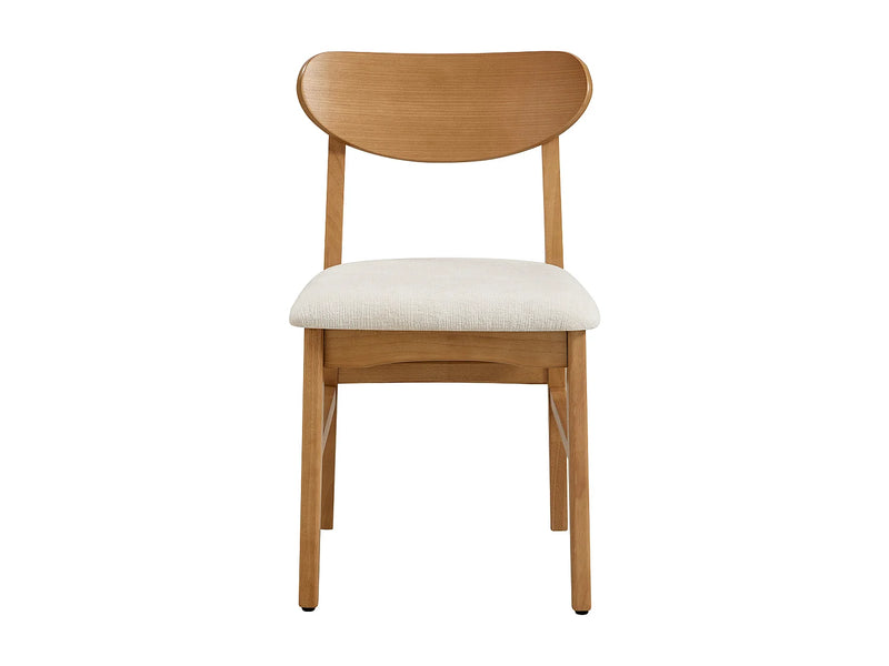 Lot De 2 Chaises Japandi Texture Naturel Crème - Lerania