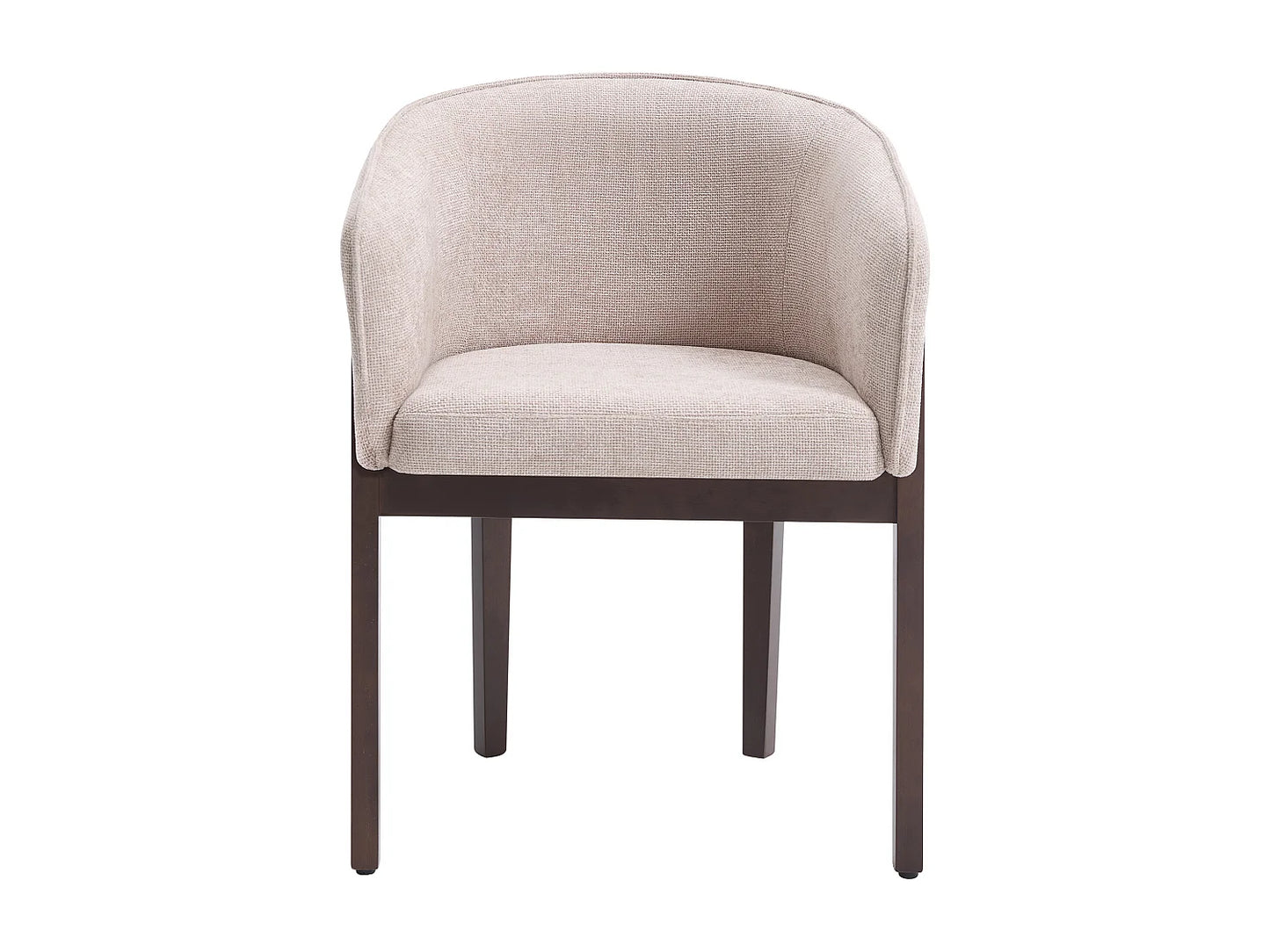 Duo Chaises Japandi Texture Naturel Foncé Beige - Lylaba