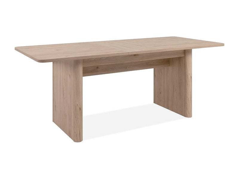 Table Rectangulaire Japandi Extensible Effet Chêne - Luis