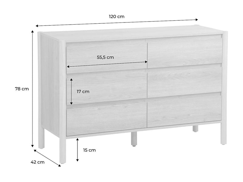 Commode Japandi Décor Bois Naturel - Harmony