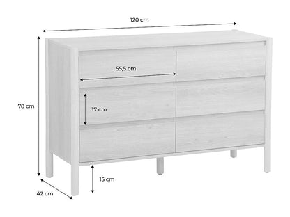 Commode Japandi Décor Bois Naturel - Harmony