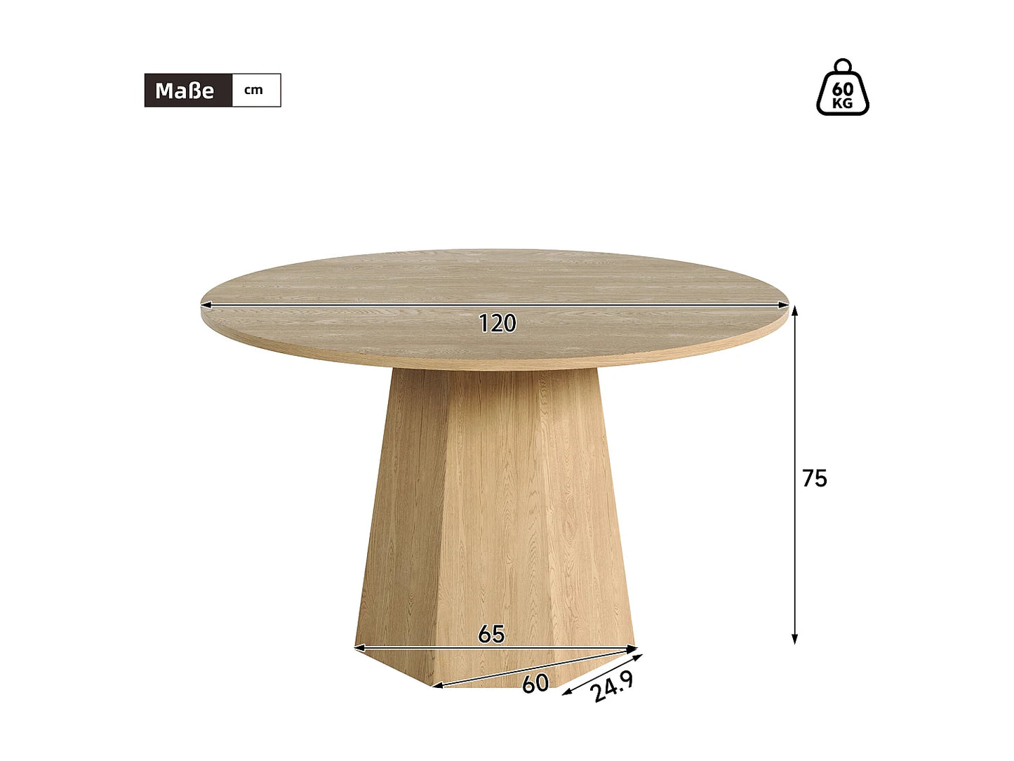 Table Minimaliste Japandi Scandinave Naturel - Scandinave