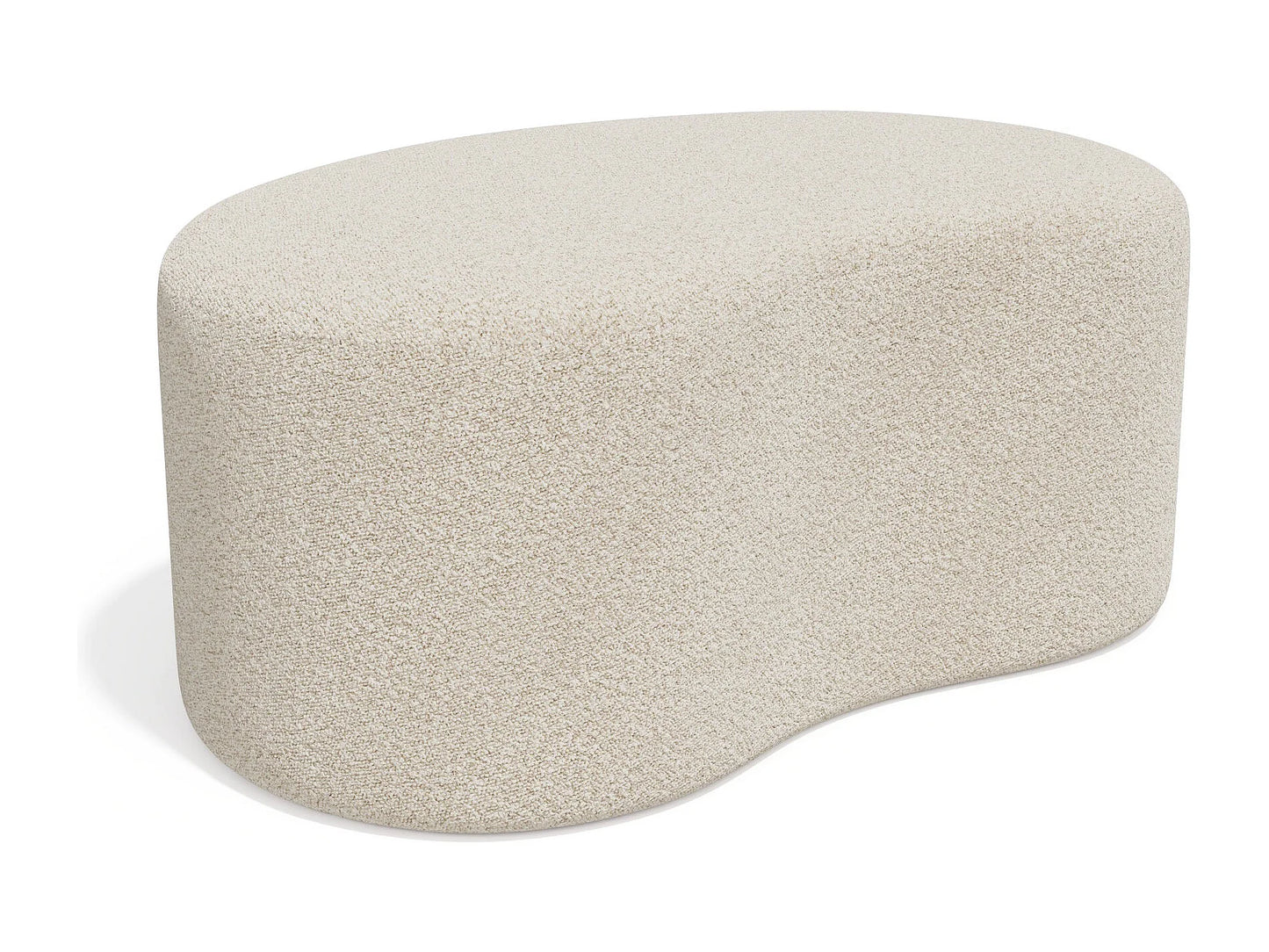 Pouf Géant Japandi Bouclette Crème - Dune