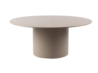 Table Basse Japandi Métal Beige Minimaliste - Jovenia