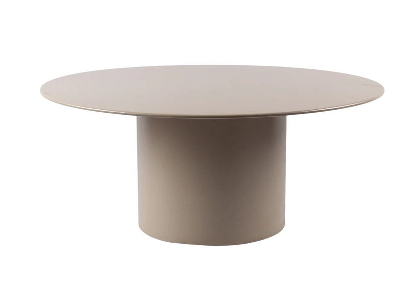 Table Basse Japandi Métal Beige Minimaliste - Jovenia