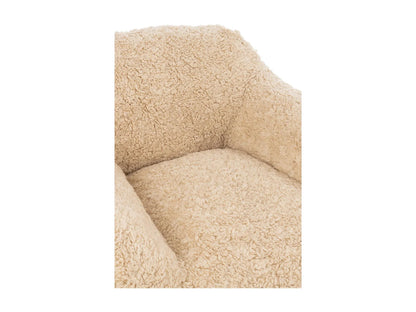 Fauteuil Japandi Tissu Beige Minimaliste - Cutie