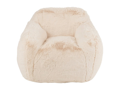 Fauteuil Japandi Tissu Beige Minimaliste - Cutie