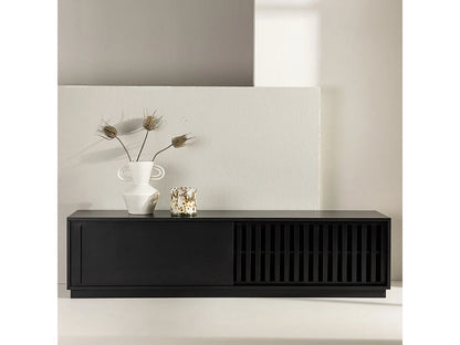 Meuble TV Japandi Design Bois Naturel - Luro