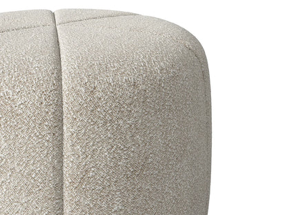 Pouf Zen Japandi Bouclette Crème - Zofira