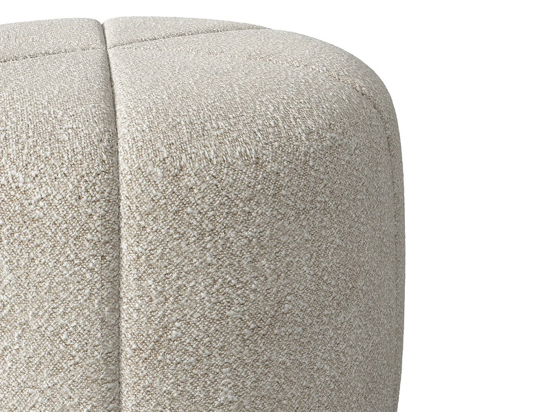 Pouf Zen Japandi Bouclette Crème - Zofira
