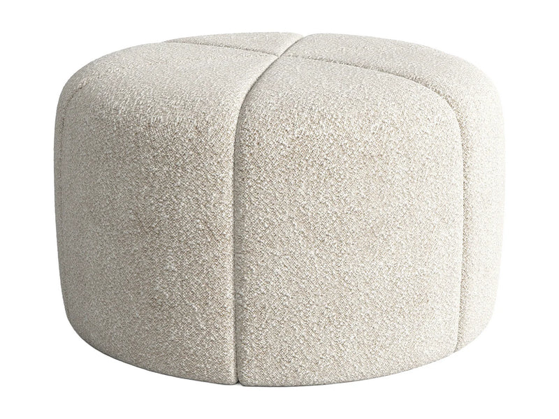 Pouf Zen Japandi Bouclette Crème - Zofira