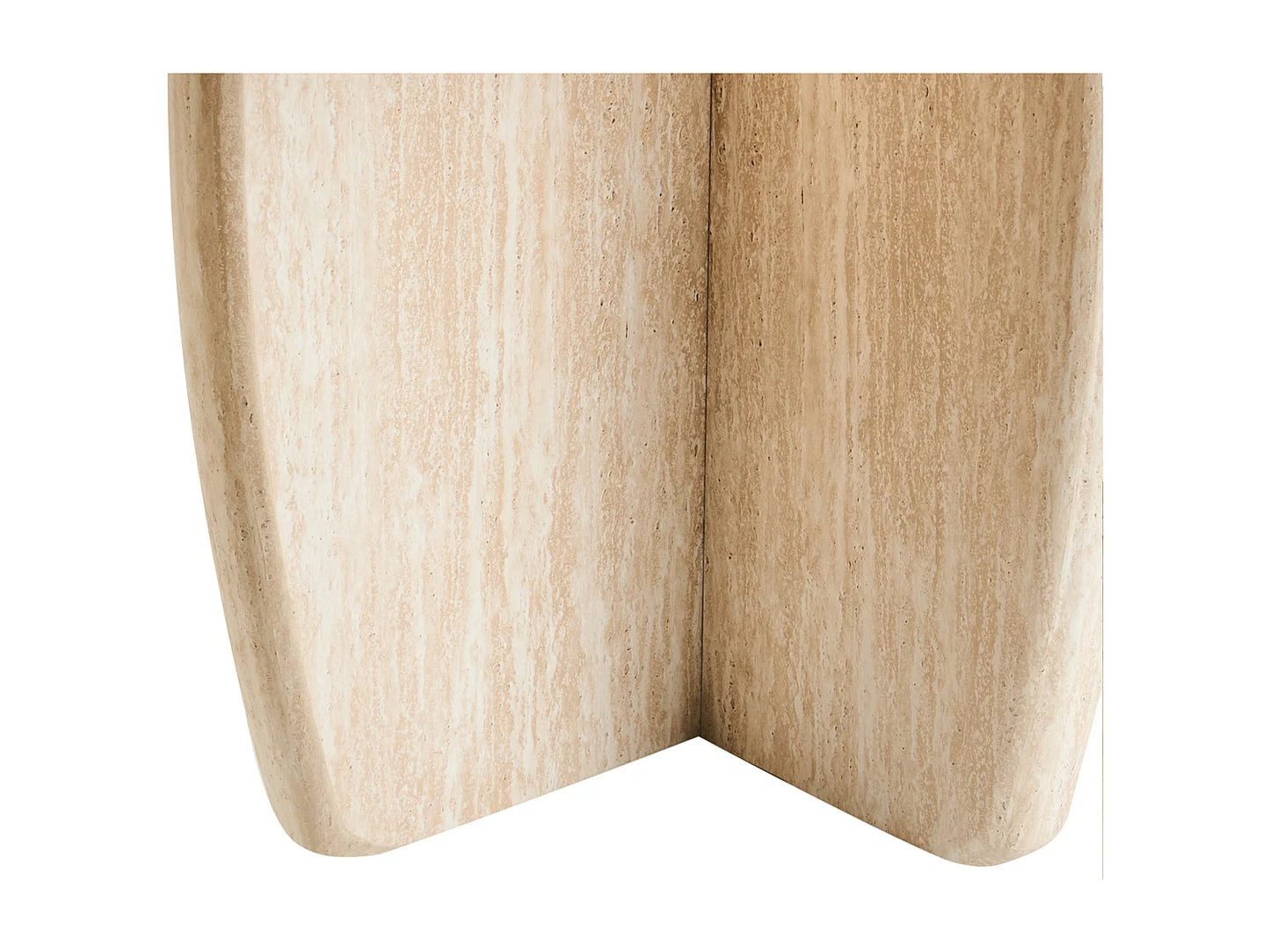 Table Repas Japandi Effet Travertin 180cm - Travers