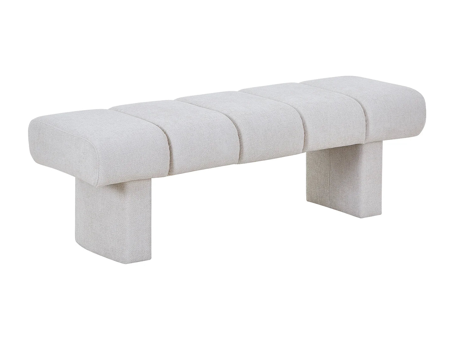 Banc Texture Japandi Tissu Beige - Nubelo