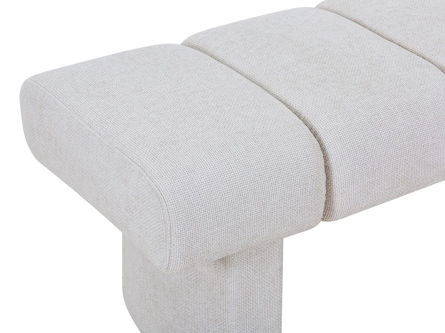 Banc Texture Japandi Tissu Beige - Nubelo