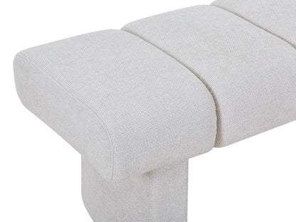 Banc Texture Japandi Tissu Beige - Nubelo